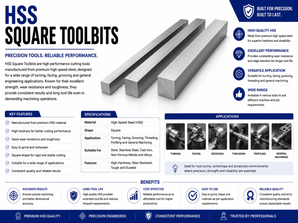 HSS SQUARE TOOLBITS